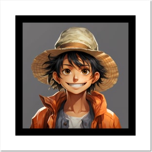 Reimagined Monkey D. Luffy from One Piece Posters and Art